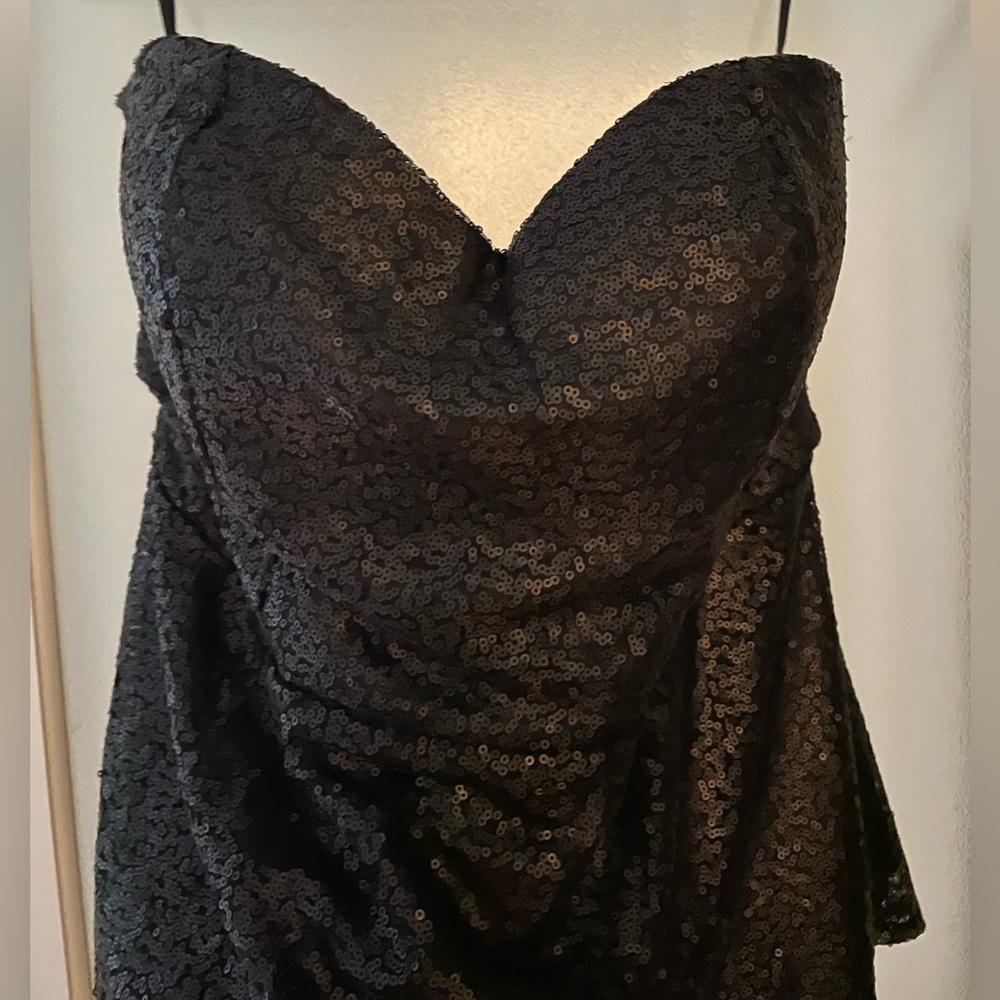 torrid Black Strapless Sequin Sweetheart top